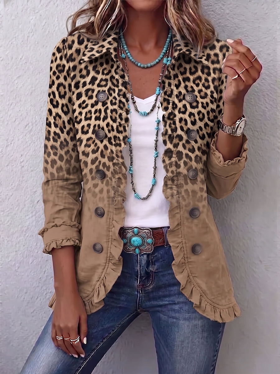Tawny | Chaqueta leopardo degradada
