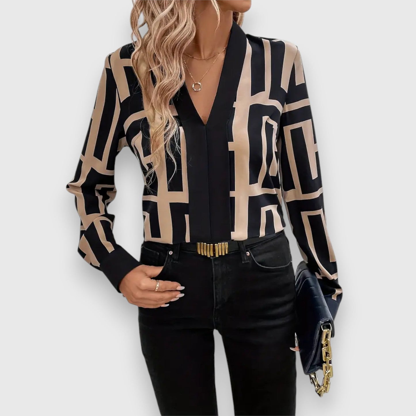 Blusa Victoria | Estampado geométrico