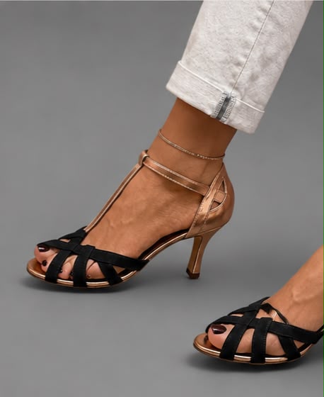 Sandalias Glamour | Tacón cómodo