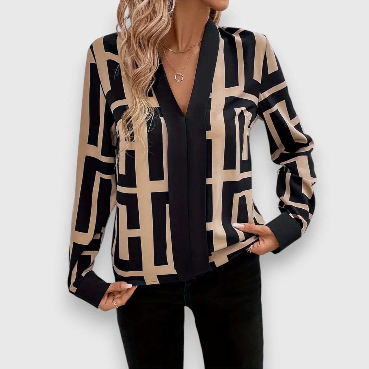 Blusa Victoria | Estampado geométrico