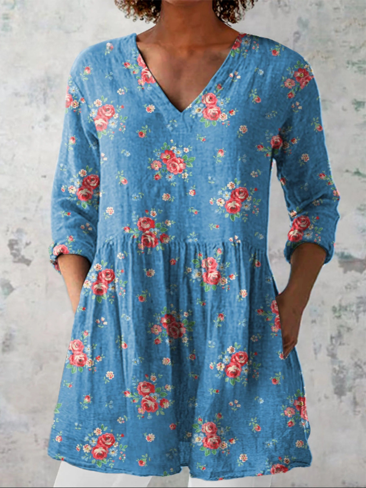 Blusa Melania | Larga con cuello en V