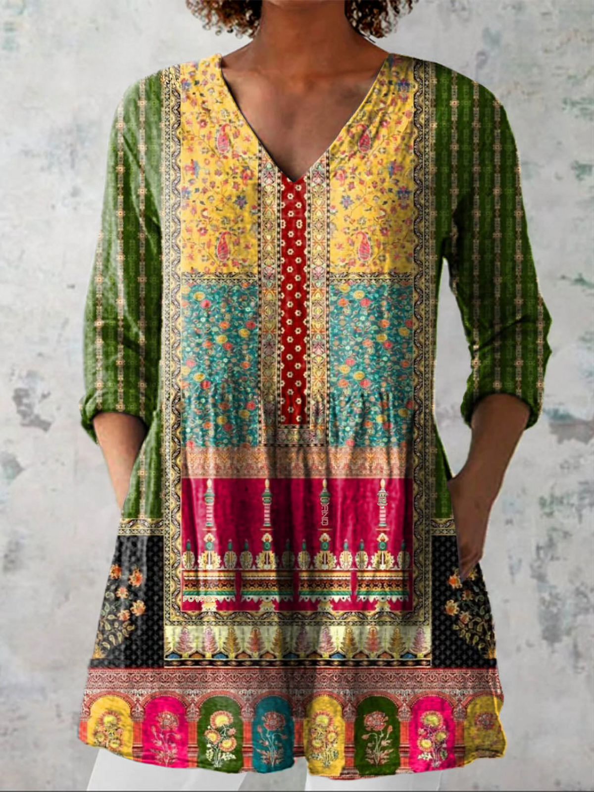 Blusa Emilia | Larga con cuello en V