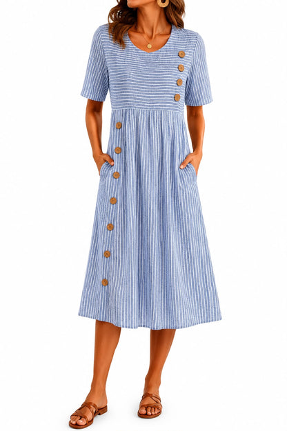 Vestido Marina  |  Midi a rayas