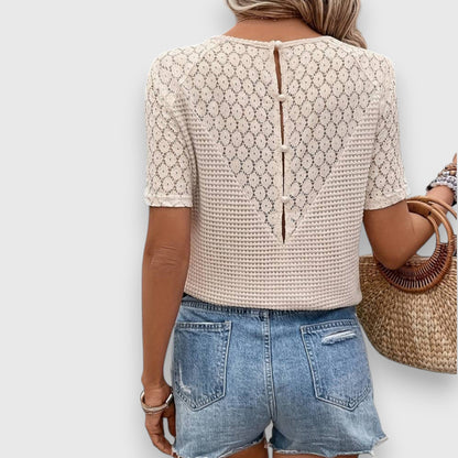 Riviera | Blusa ligera de manga corta