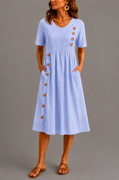 Vestido Marina  |  Midi a rayas