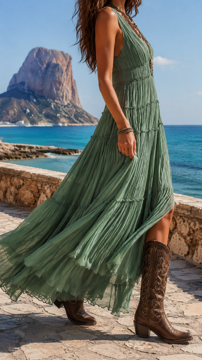 Vestido Eolia | Escote en V