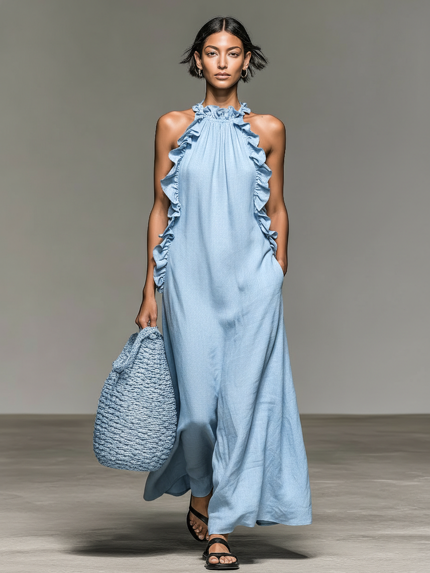 Vestido Ibiza | Drapeado Asimétrico