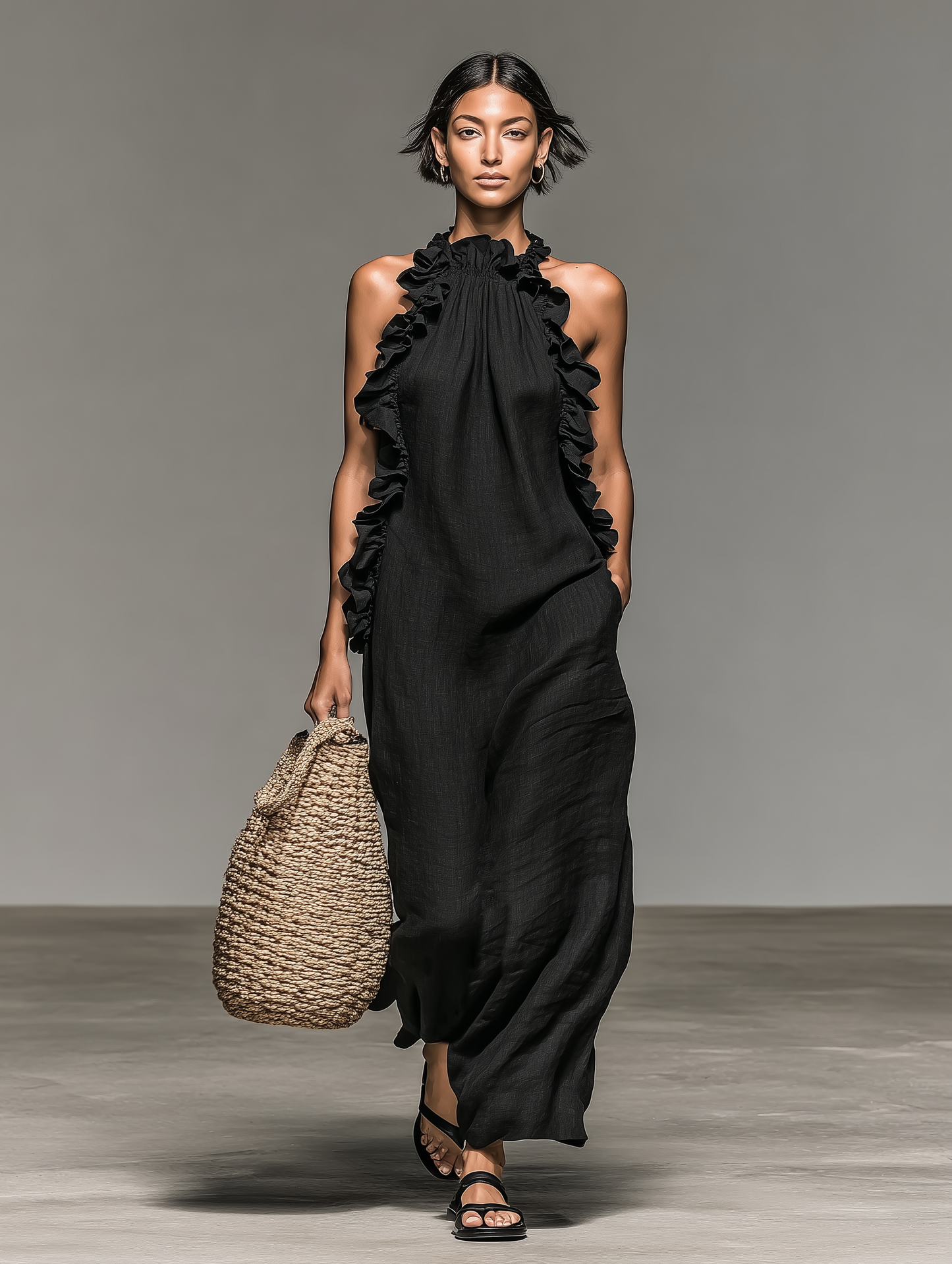 Vestido Ibiza | Drapeado Asimétrico