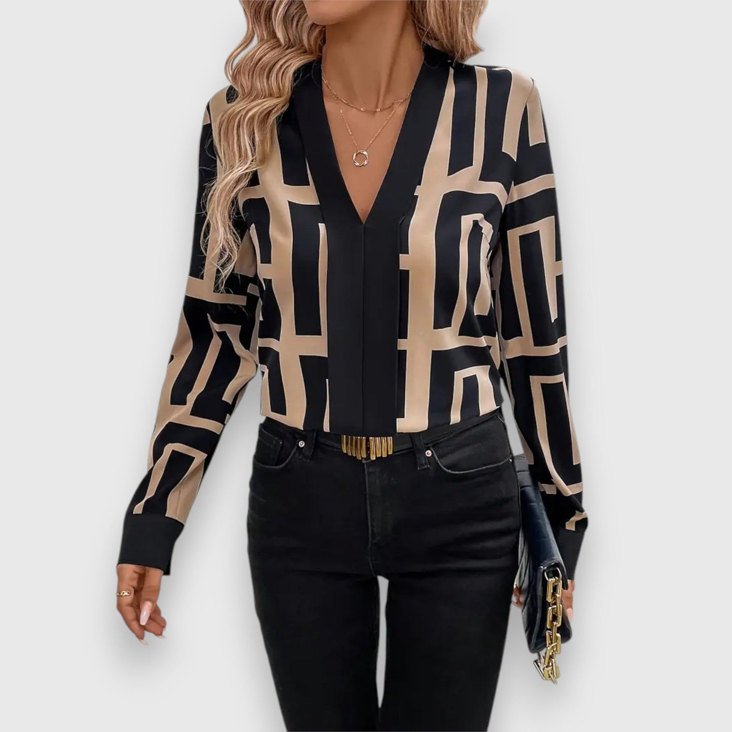Blusa Victoria | Estampado geométrico