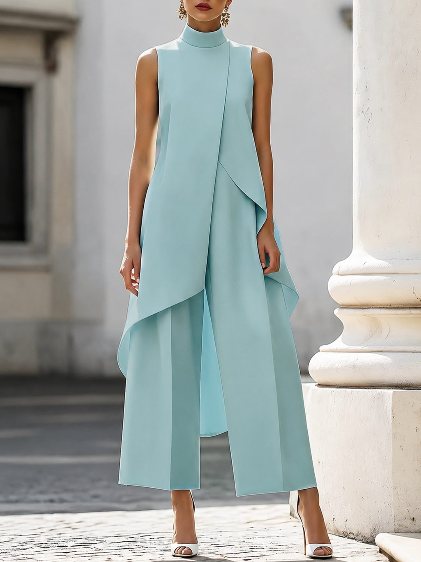 Conjunto Palazzo | Asimétrico de Cuello Alto