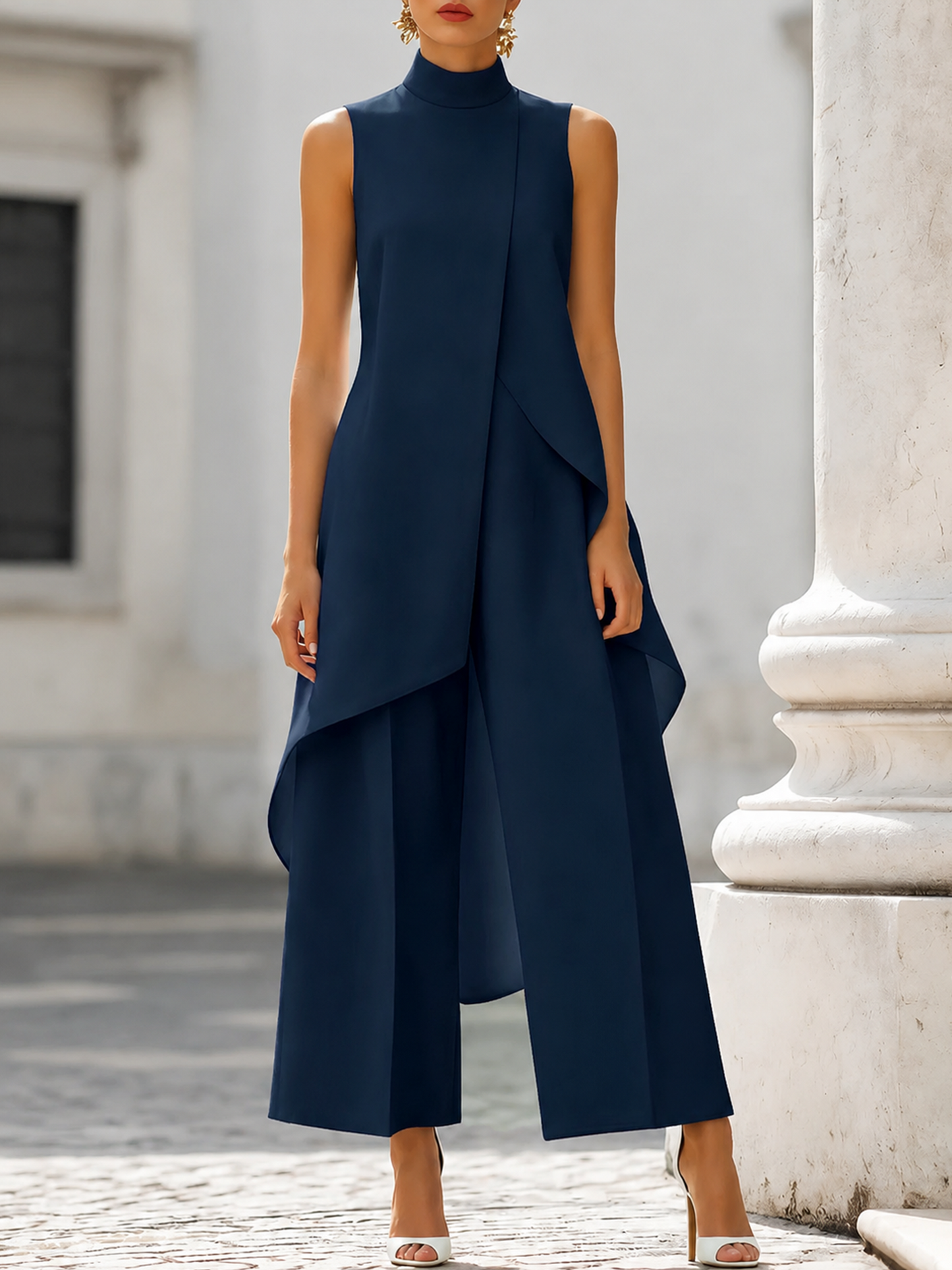 Conjunto Palazzo | Asimétrico de Cuello Alto