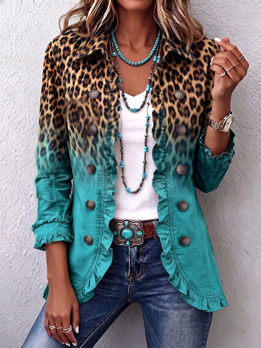 Elspeth | Blazer leopardo degradado